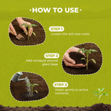 100% Organic Vermicompost Fertilizer Manure For Plants As Insecticide - Home Gardening | Soil Mix for Pot Plants | Compost Garden Soil | Natural Booster for Flowering Plant