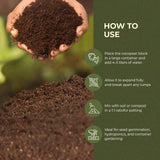 Greenwood Cocopeat — 100% Natural & Organic Pre-Washed Coir Potting Medium for Plants & Seed Germination