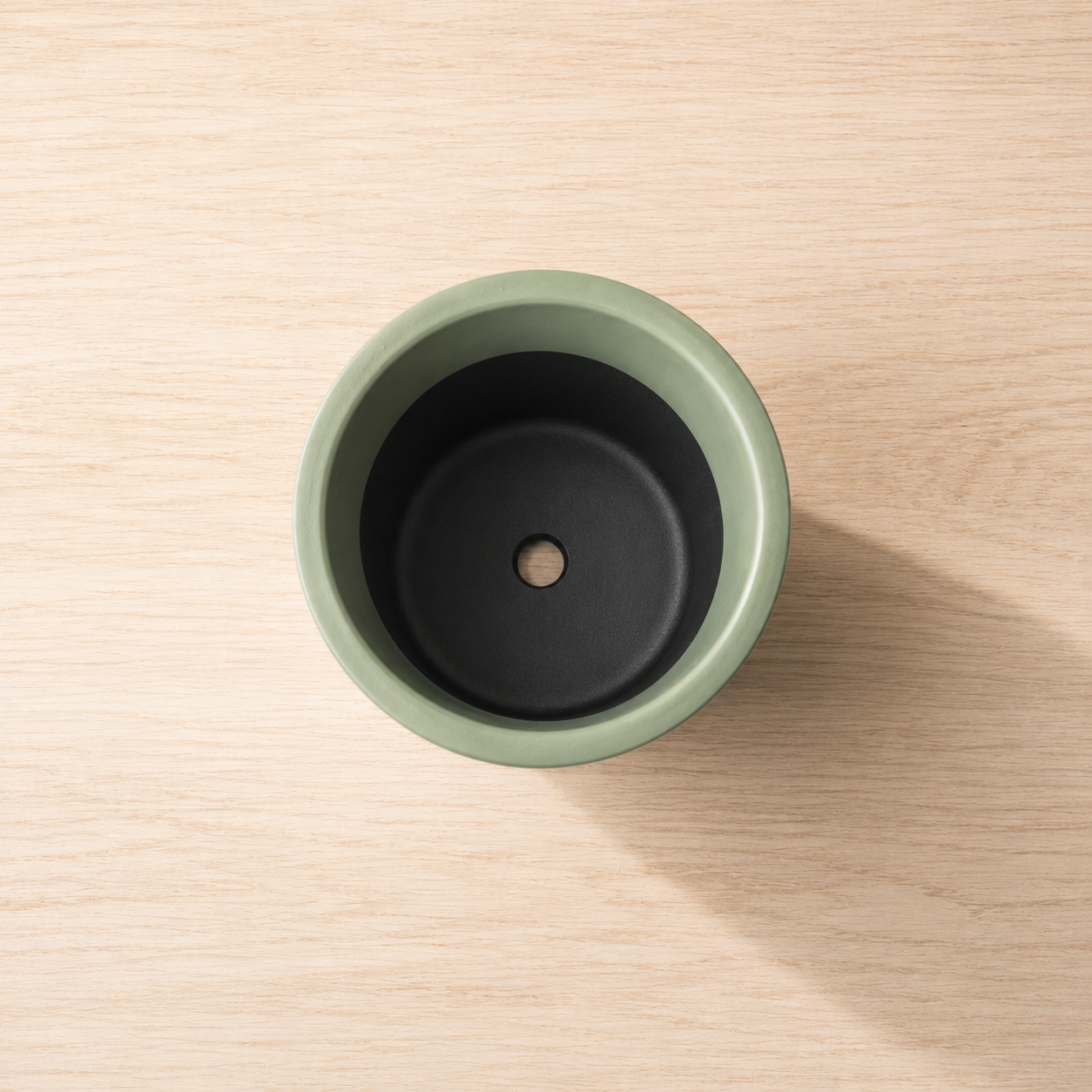 Blossom Line Two-Tone Flower Pot Planter – Minimalist Floral Indoor Plant Pot